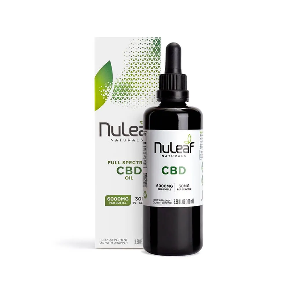 NuLeaf Naturals CBD Tincture 6000mg CBD (100ml)