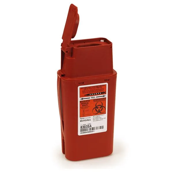 1 qt. Sage Biohazard Container - Transportable