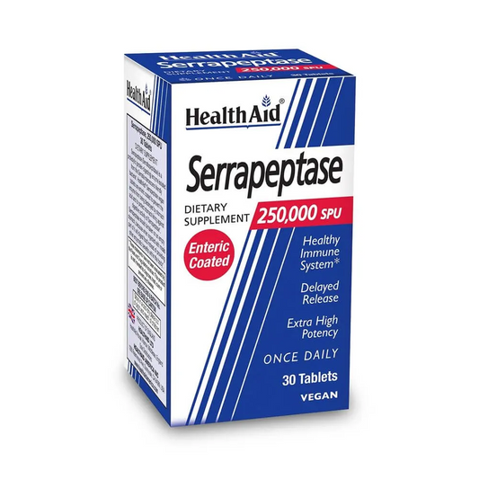 HealthAid Serrapeptase 250,000 SPU Tablets
