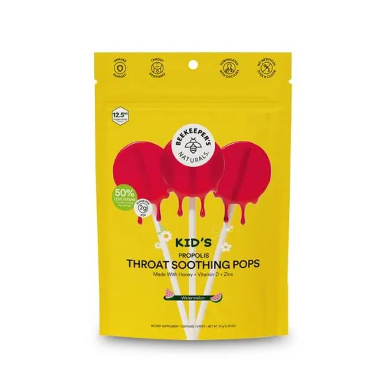 Beekeeper's Naturals Propolis Soothing Lollipop - Watermelon