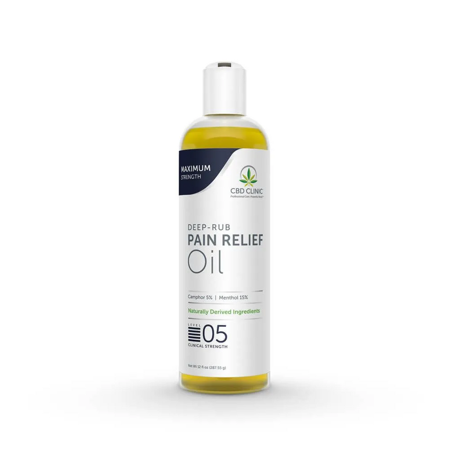 CBD CLINIC™ Deep-Rub Pain Relief Oil Level 5 - 12 oz
