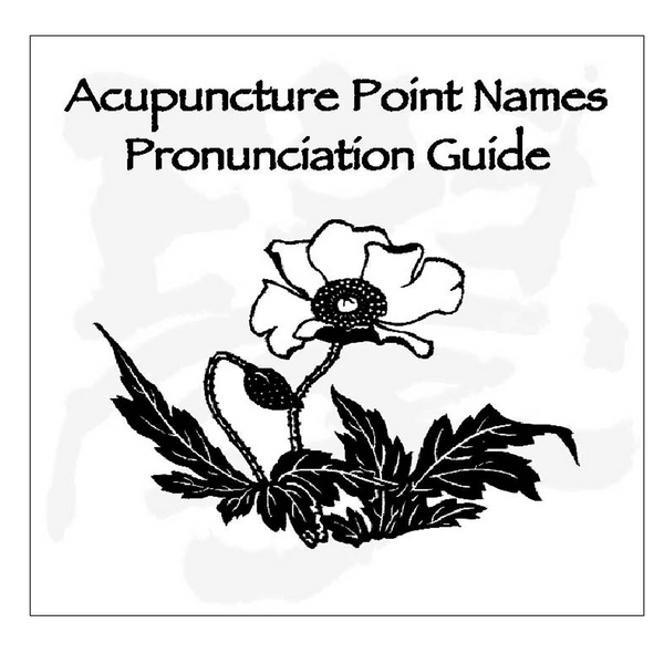 Pronunciation Guide to Acupuncture Points, Aud