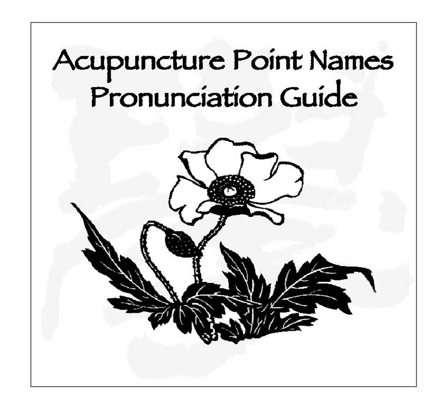 Pronunciation Guide to Acupuncture Points, Aud
