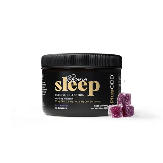 +PlusCBD™ Reserve Collection Sleep Gummies 25mg CBD 2.5mg THC 5mg CBN 60ct