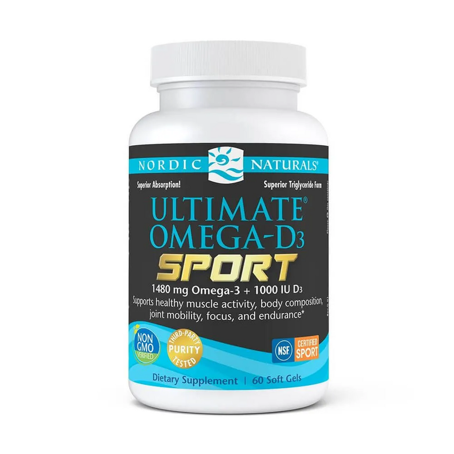 Nordic Naturals Ultimate Omega D3 Sport Lemon Soft Gels