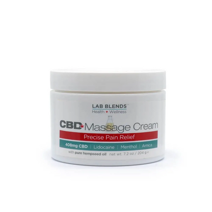 Lab+Blends CBD Massage Cream - 408mg CBD (7.2oz)