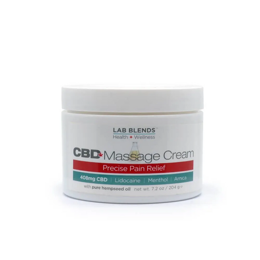 Lab+Blends CBD Massage Cream - 408mg CBD (7.2oz)