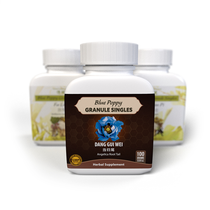 Blue Poppy Granule Singles 128 Gram Bottle