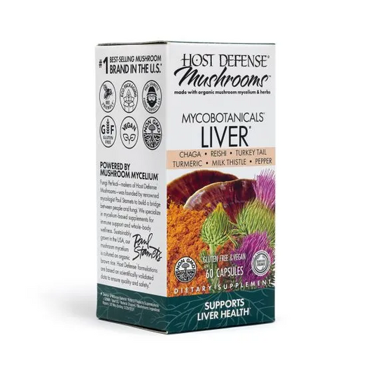 Host Defense Mushrooms MycoBotanicals Liver Capsules