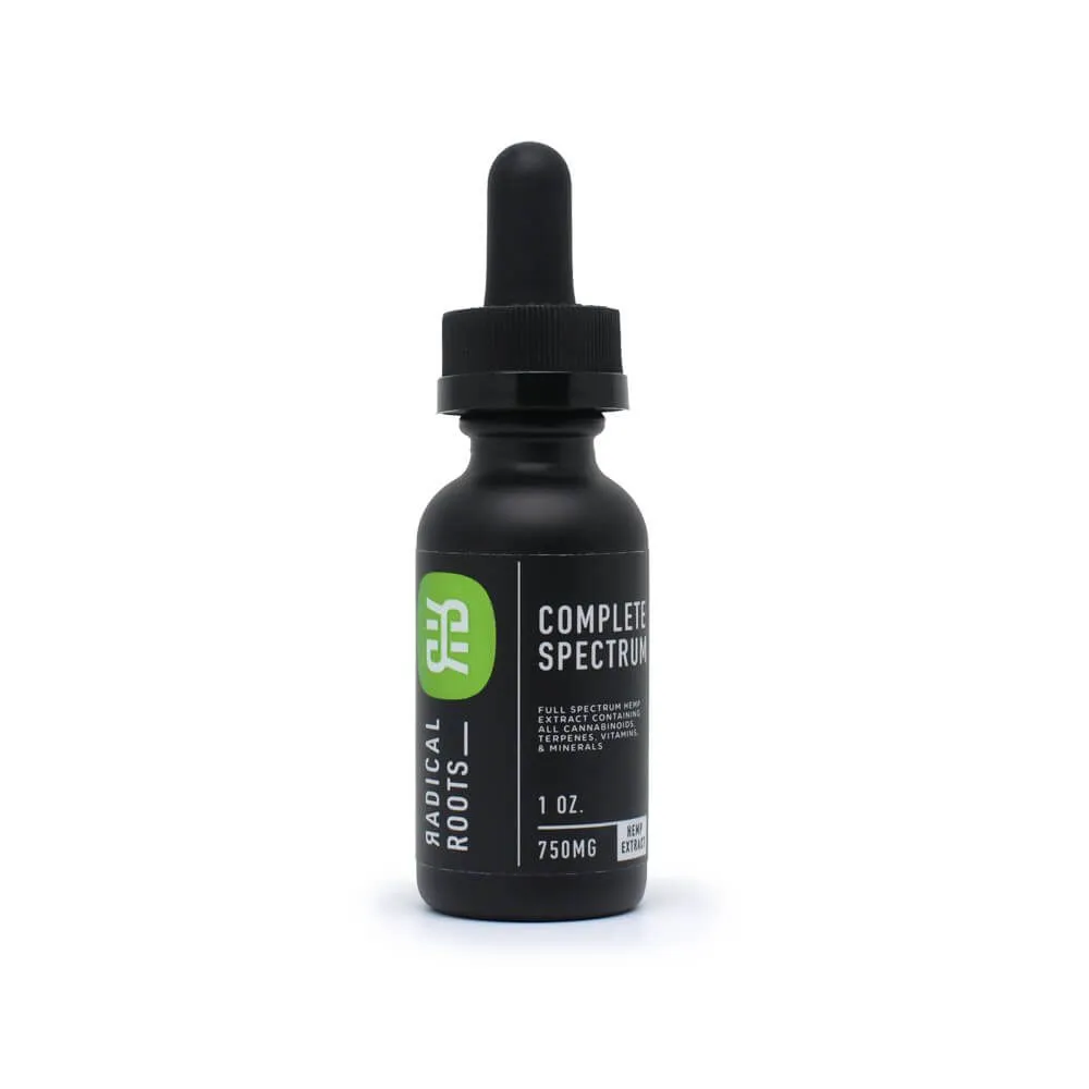 Radical Roots Complete Spectrum 750mg CBD - 1oz bottle