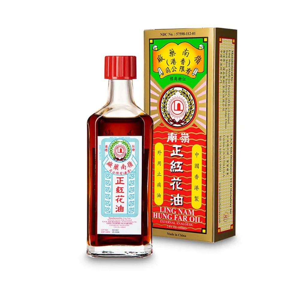 Ling Nam Hung Far (Red Flower) Oil - 2 fl oz