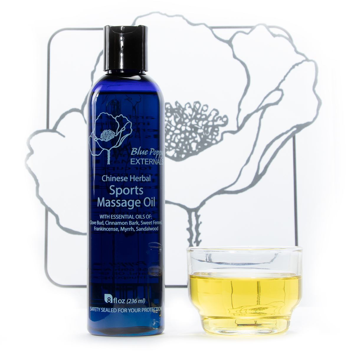 Sports Massage Oil, Chinese Herbal -  8 OZ