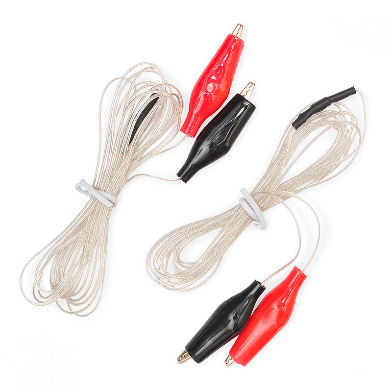 Ion Pumping Cords (Manaka) with Gator Clips Set of 2