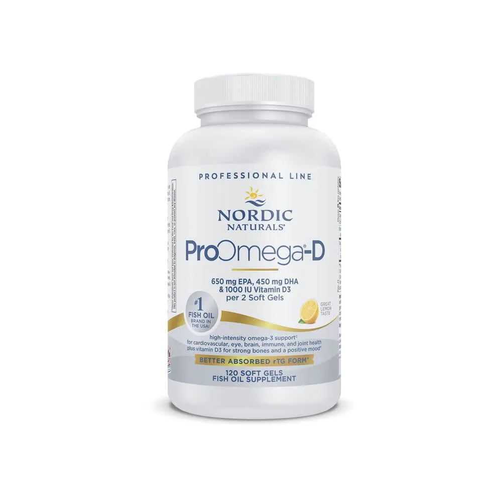 Nordic Naturals Pro Omega®-D Lemon Gels