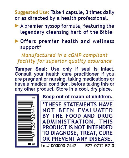 Hyssinol, 60 caps - Image 3