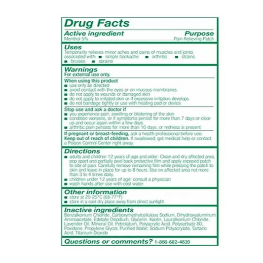 Biofreeze Overnight Patch