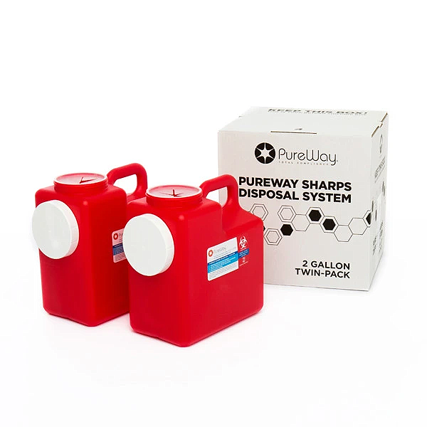 2 Gallon Mail Away Needle Disposal System (Two Pack)