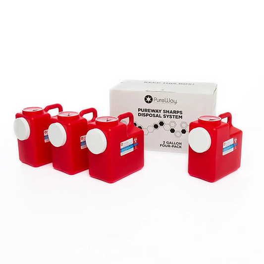 2 Gallon Mail Away Needle Disposal System (Four Pack)