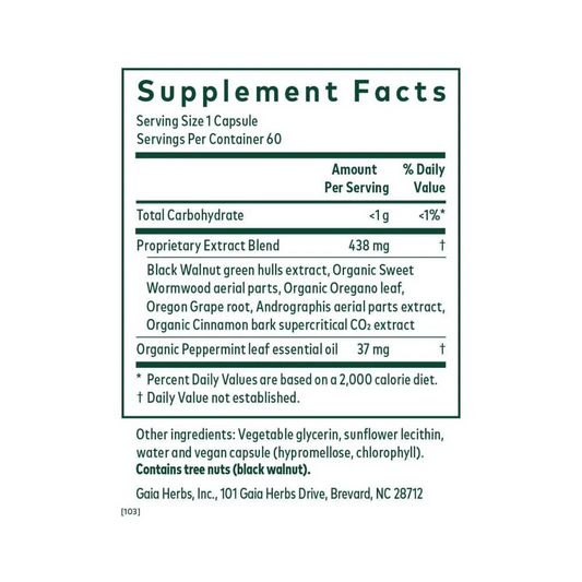 Gaia Herbs PRO Microbiome Cleanse - 60 Capsules