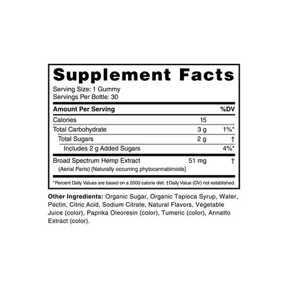 cbdMD NSF-Certified Broad Spectrum Gummies 1500mg 30ct