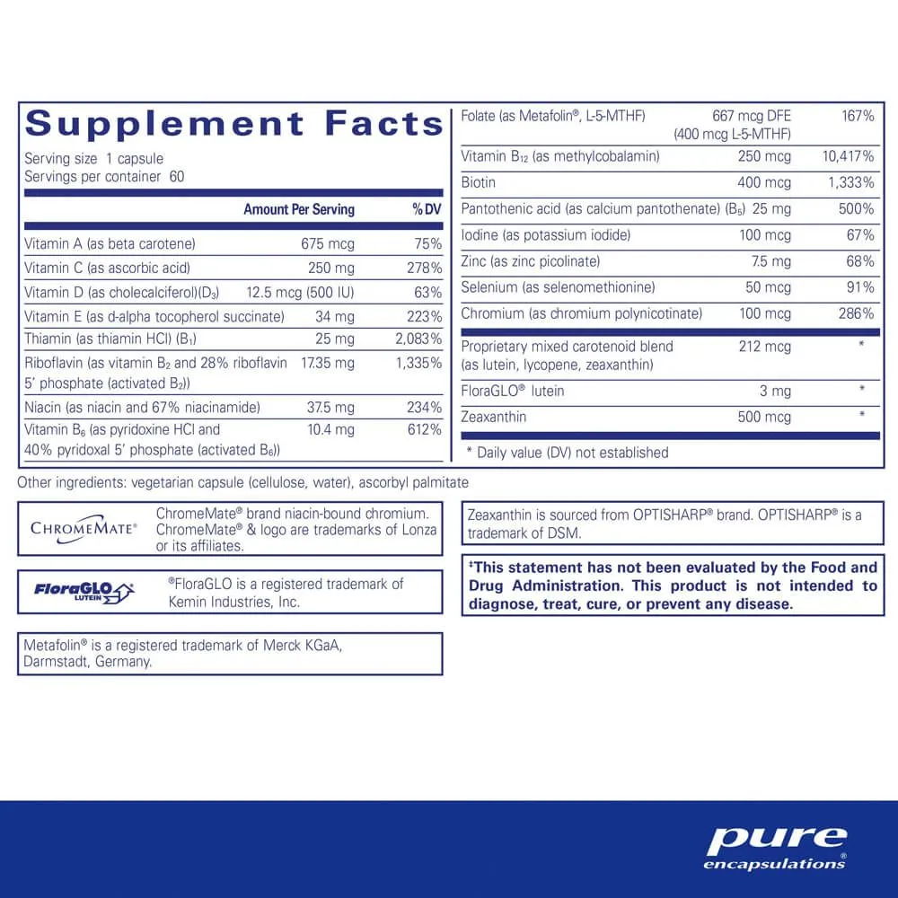 Pure Encapsulations Multi t/d -  60 count