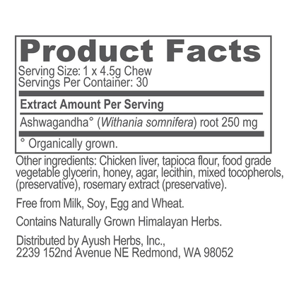 Pet Ashwagandha Chews