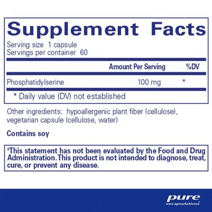 Pure Encapsulations PS 100 (phosphatidylserine)