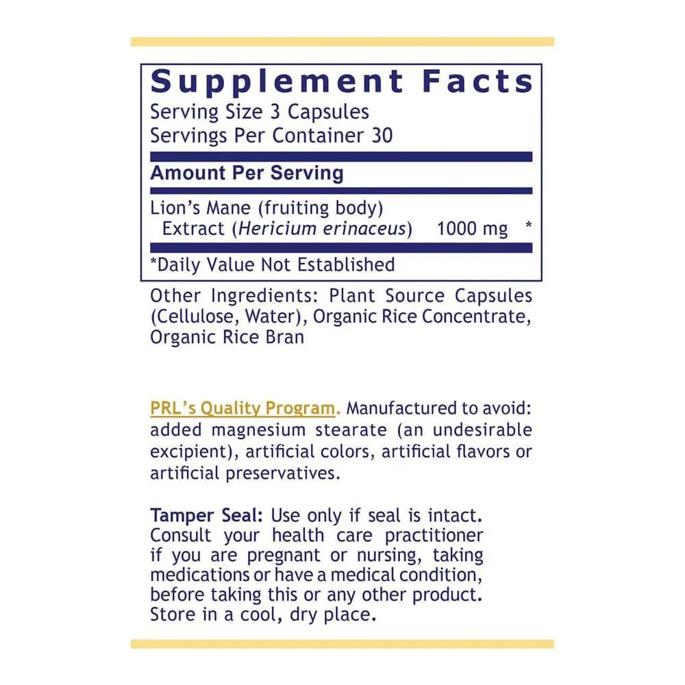 Premier Research Labs Lion's Mane