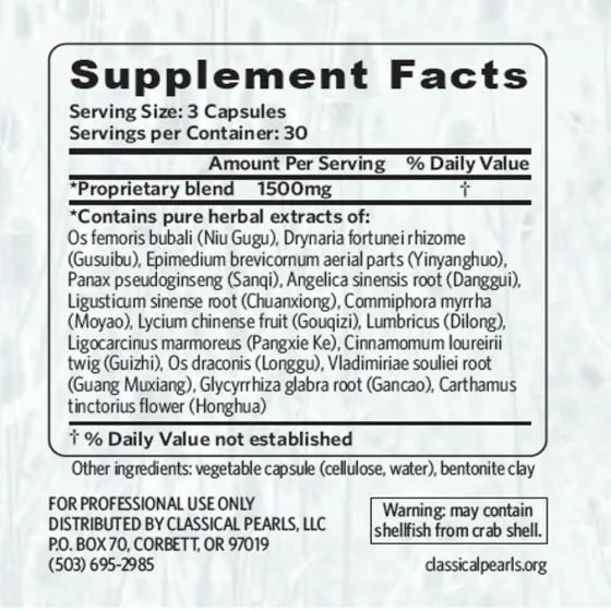 Classical Pearls Ox Bone Pearls - 90 Capsules