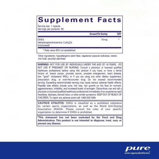Pure Encapsulations DHEA 10 mg