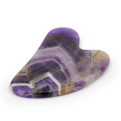 Amethyst Heart-Shaped Gua Sha