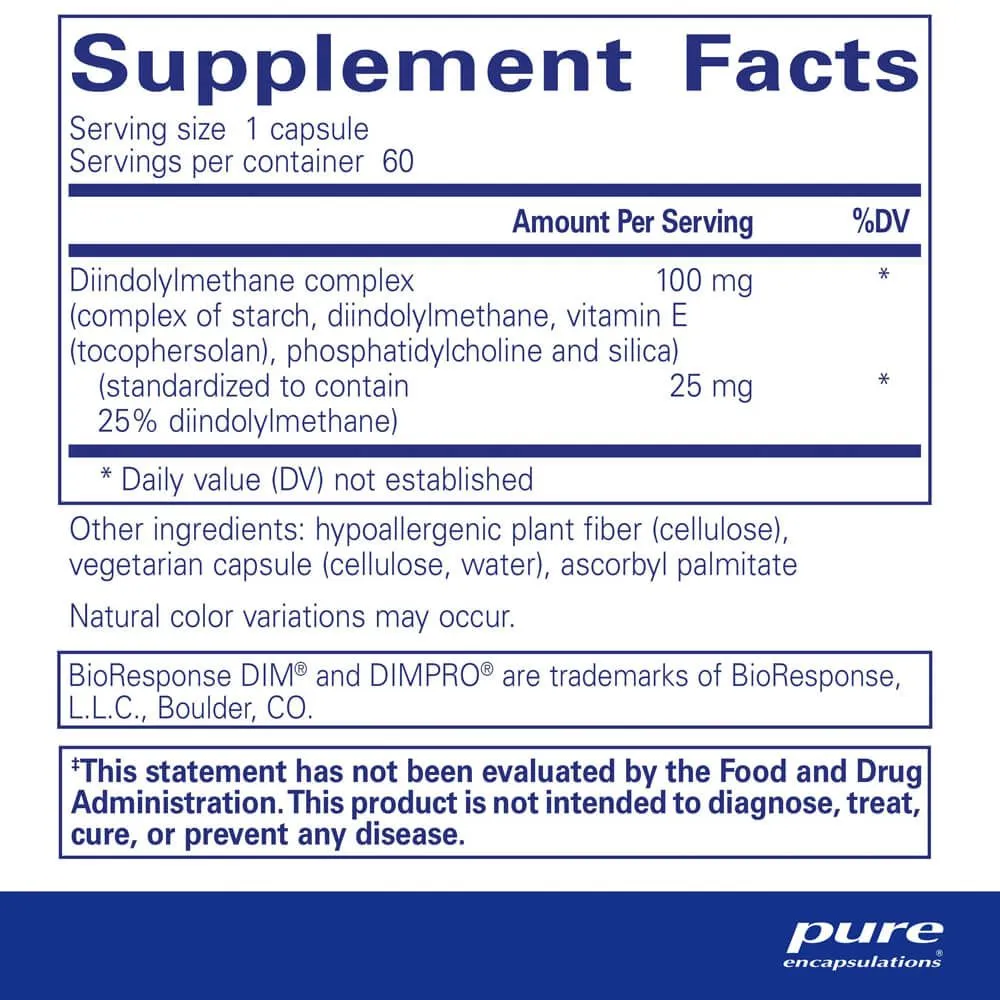 Dim Pure Pure Encapsulation DIM-PRO 100 – Prime Natural Foods