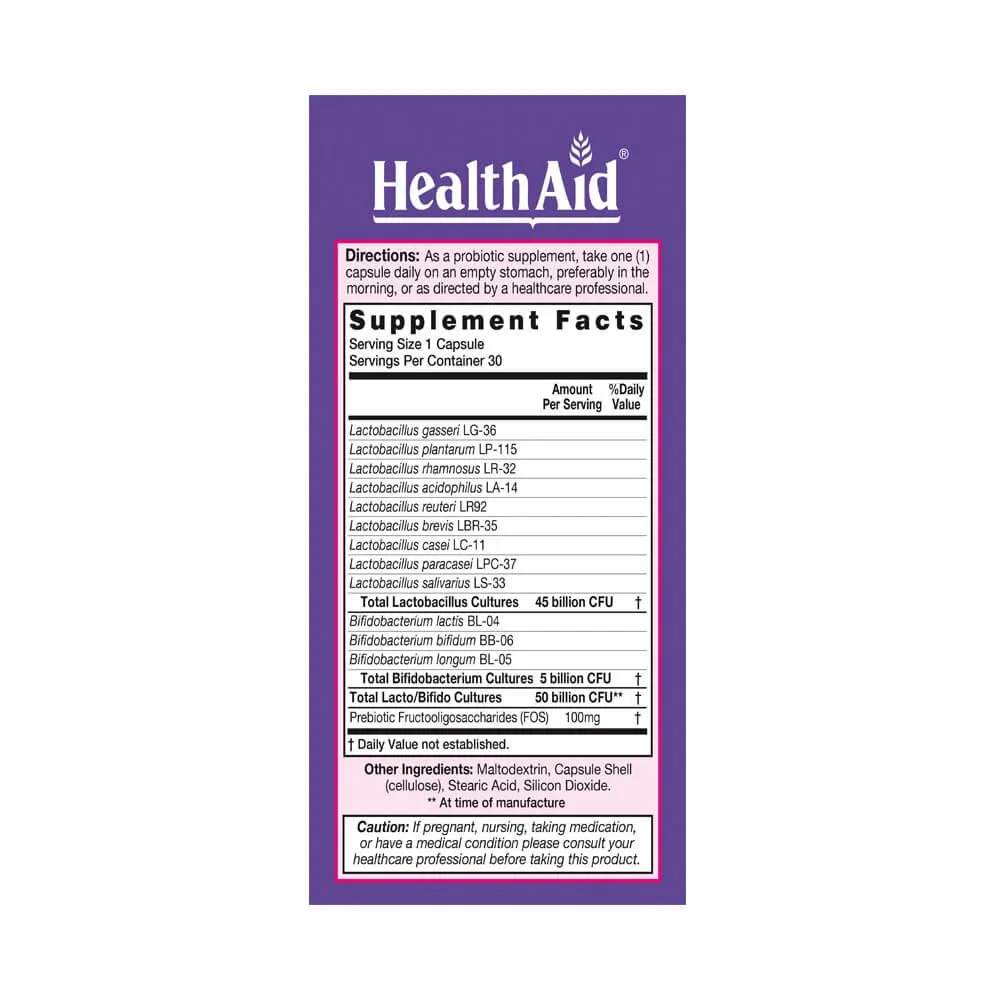 HealthAid Women's Probio 50 Billion CFU Capsules