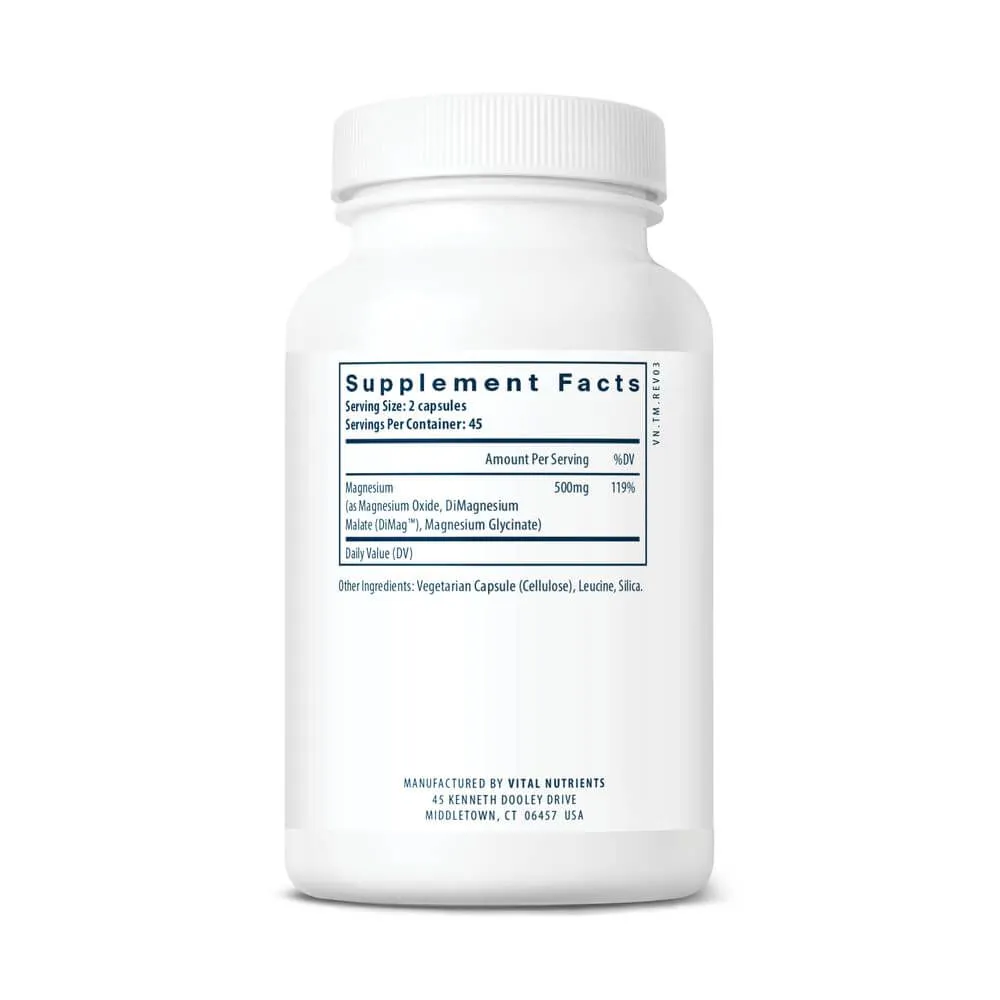 Vital Nutrients Triple Mag - 90 Vegan Capsules