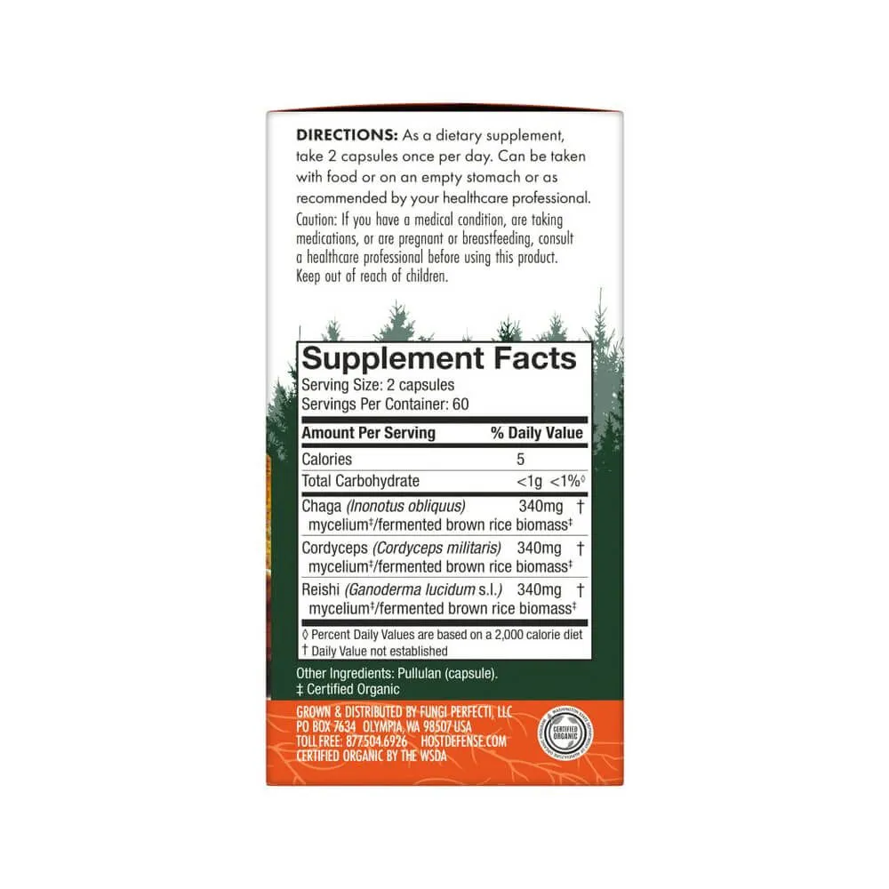 Host Defense Mushrooms Breathe Capsules