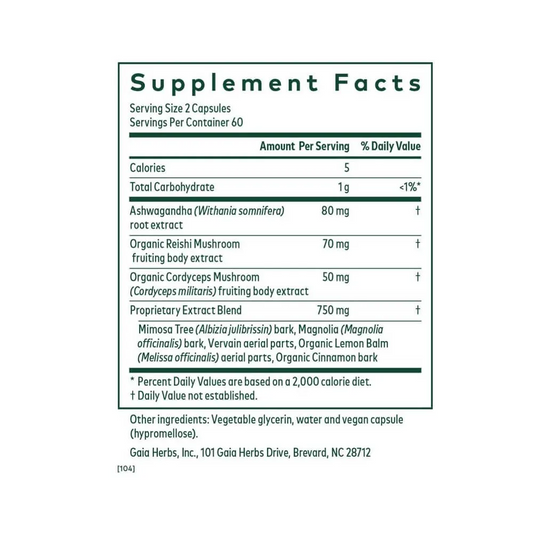 Gaia Herbs PRO Nighttime HPA - 120 Capsules