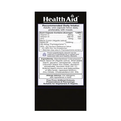 HealthAid Black Seed Oil Capsules