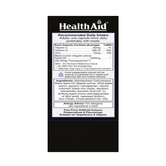 HealthAid Black Seed Oil Capsules