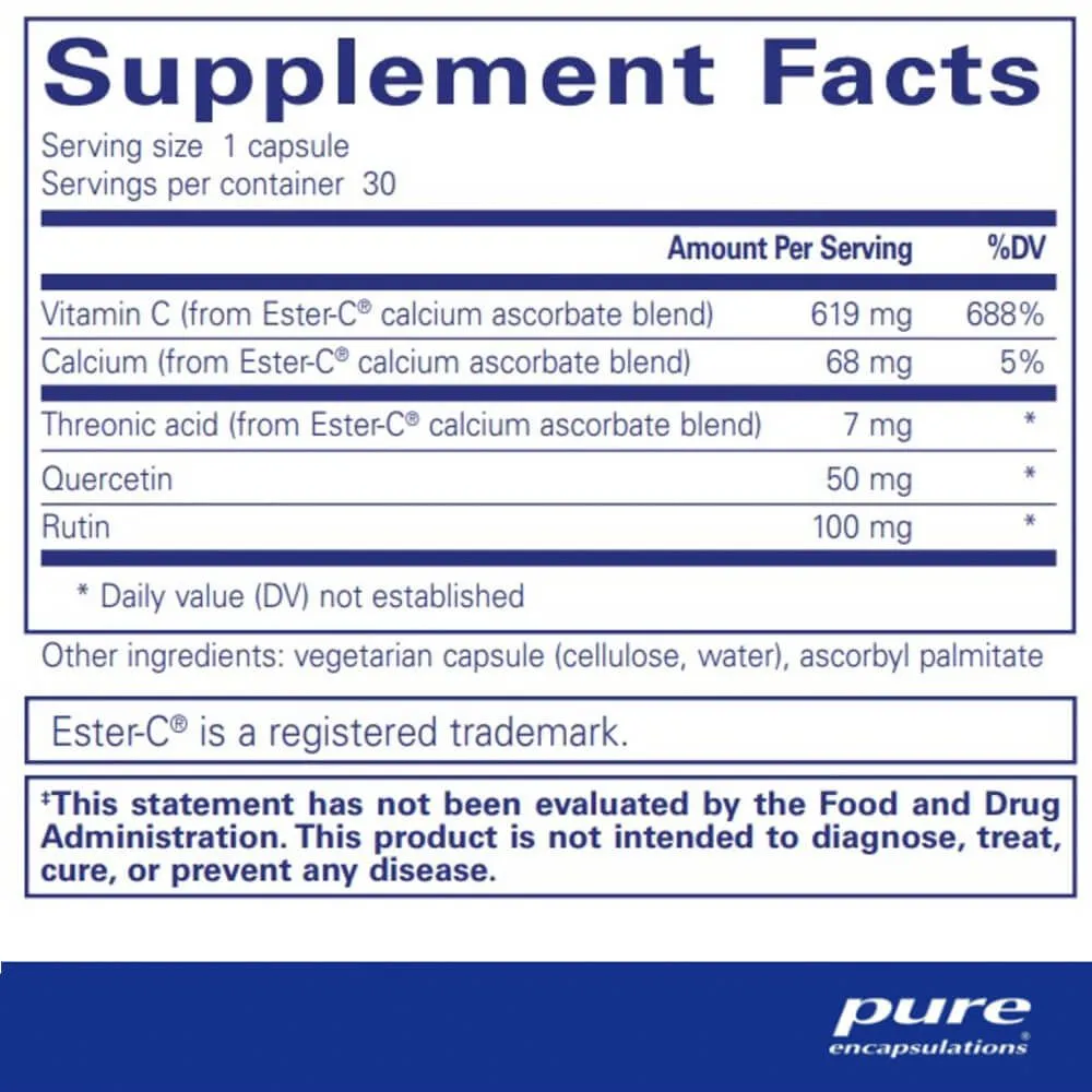Pure Encapsulations Essential-C & Flavonoids