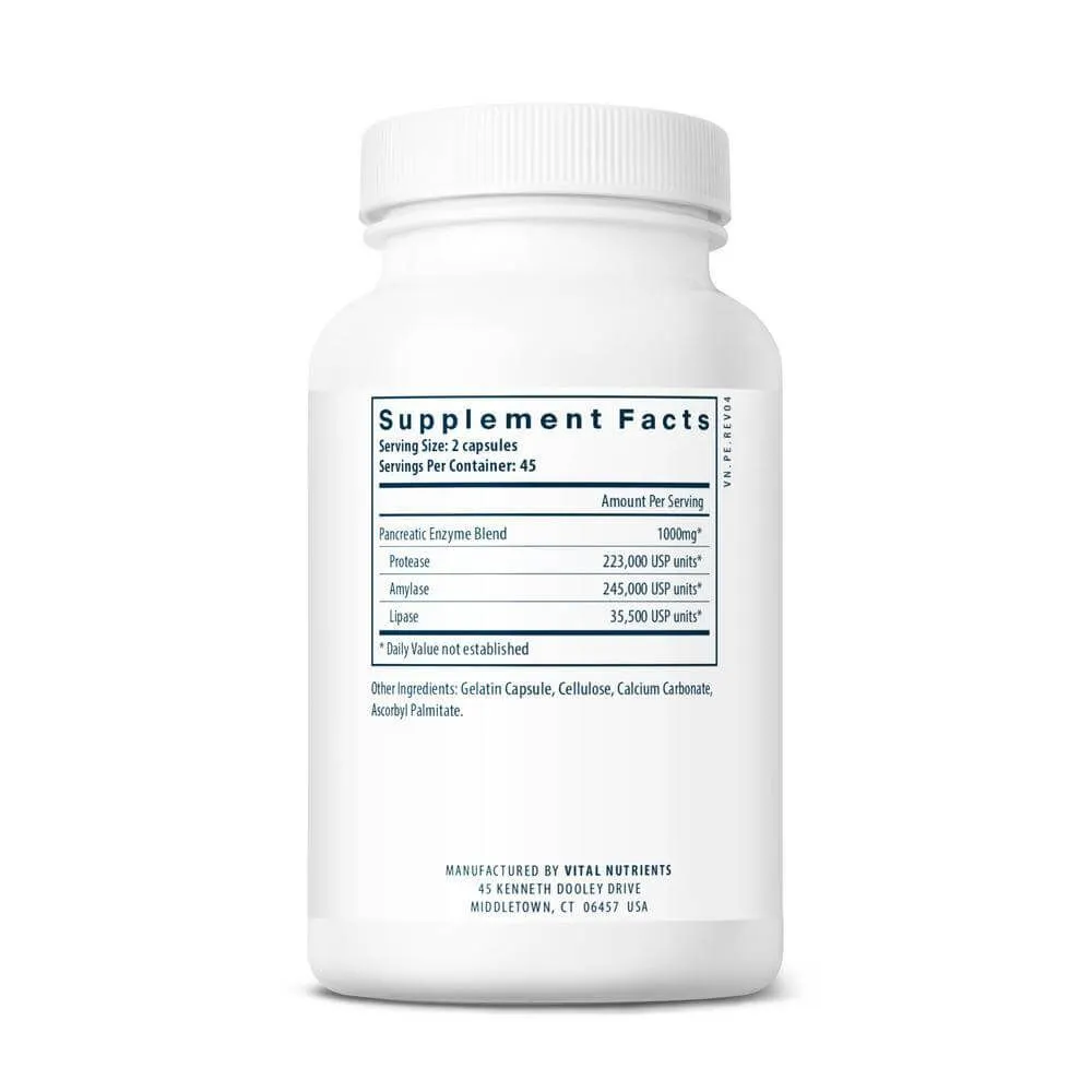 Vital Nutrients Pancreatic Enzymes