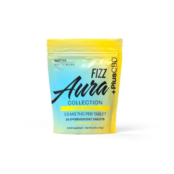 +PlusCBD™ Aura Collection Inspire Fizz Tablets 2.5mg THC 20ct