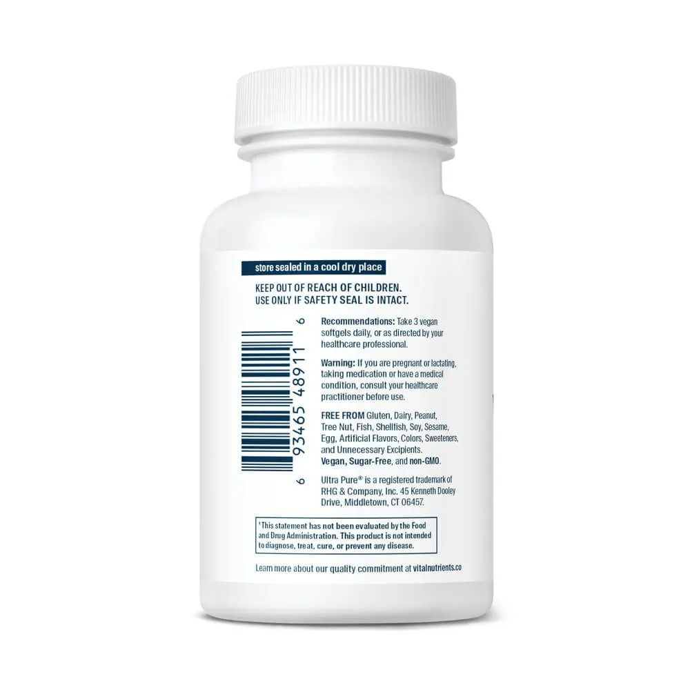 Vital Nutrients Ultra Pure® Vegan Omega SPM+