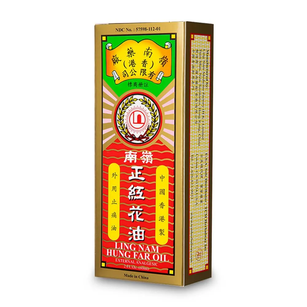 Ling Nam Hung Far (Red Flower) Oil - 2 fl oz