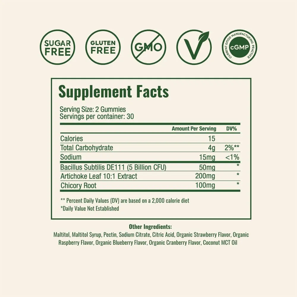 Plant People WonderBiome 2-1 Pre & Probiotic Gummies