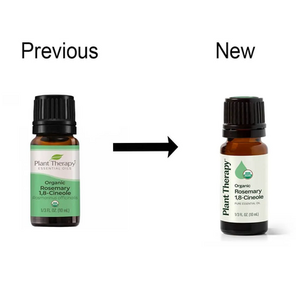 Plant Therapy Organic Rosemary 1,8-Cineole Essential Oil