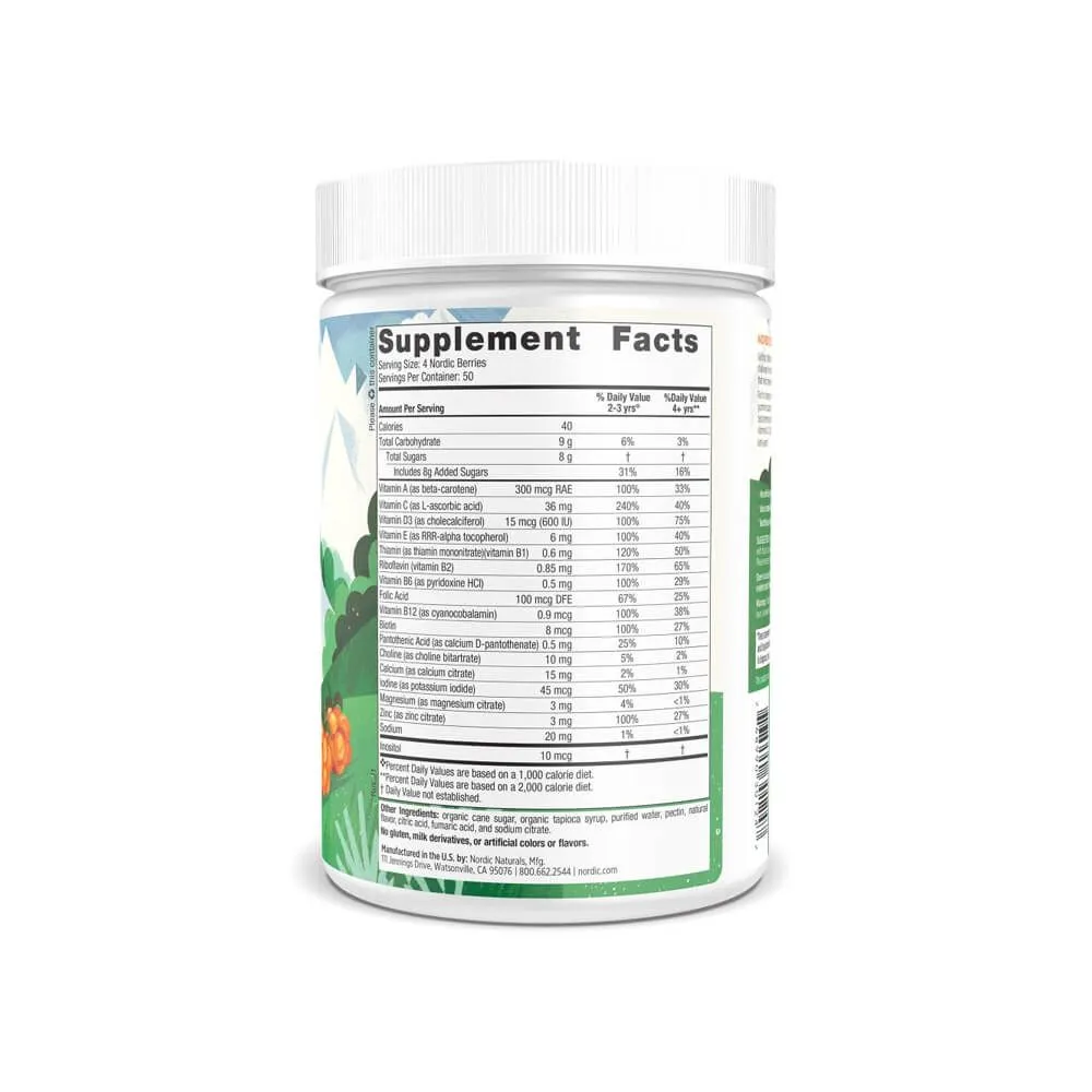 Nordic Naturals Berries Multivitamin Gummies