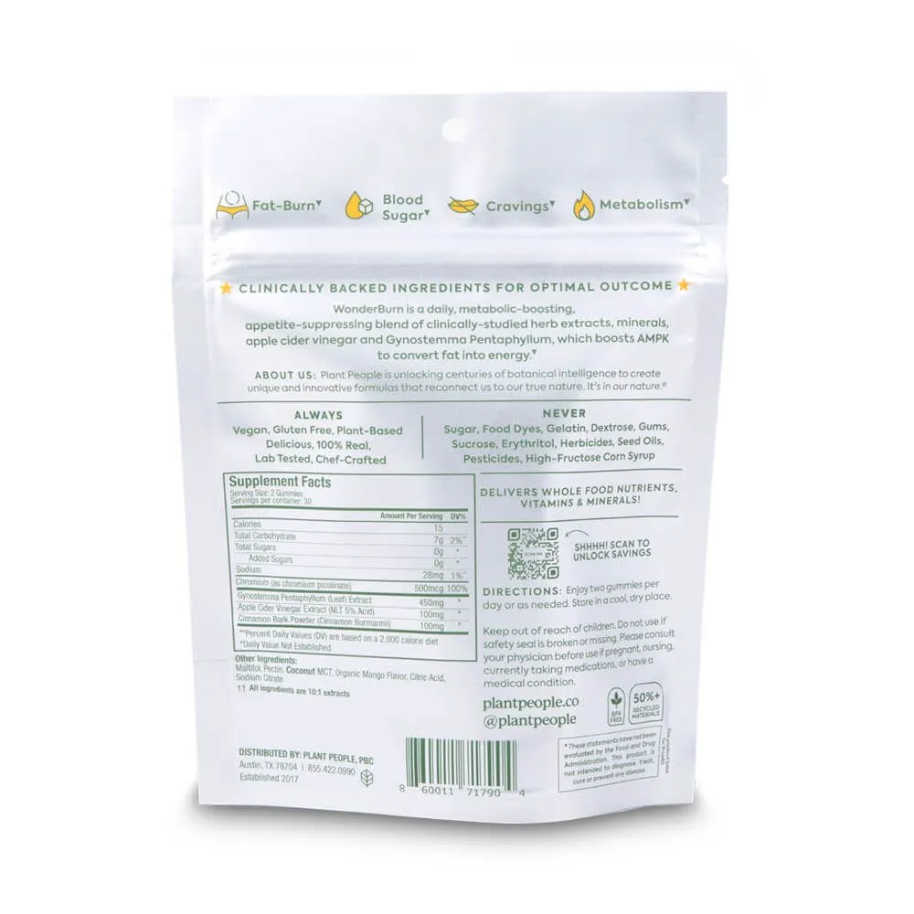 Plant People WonderBurn Gummies