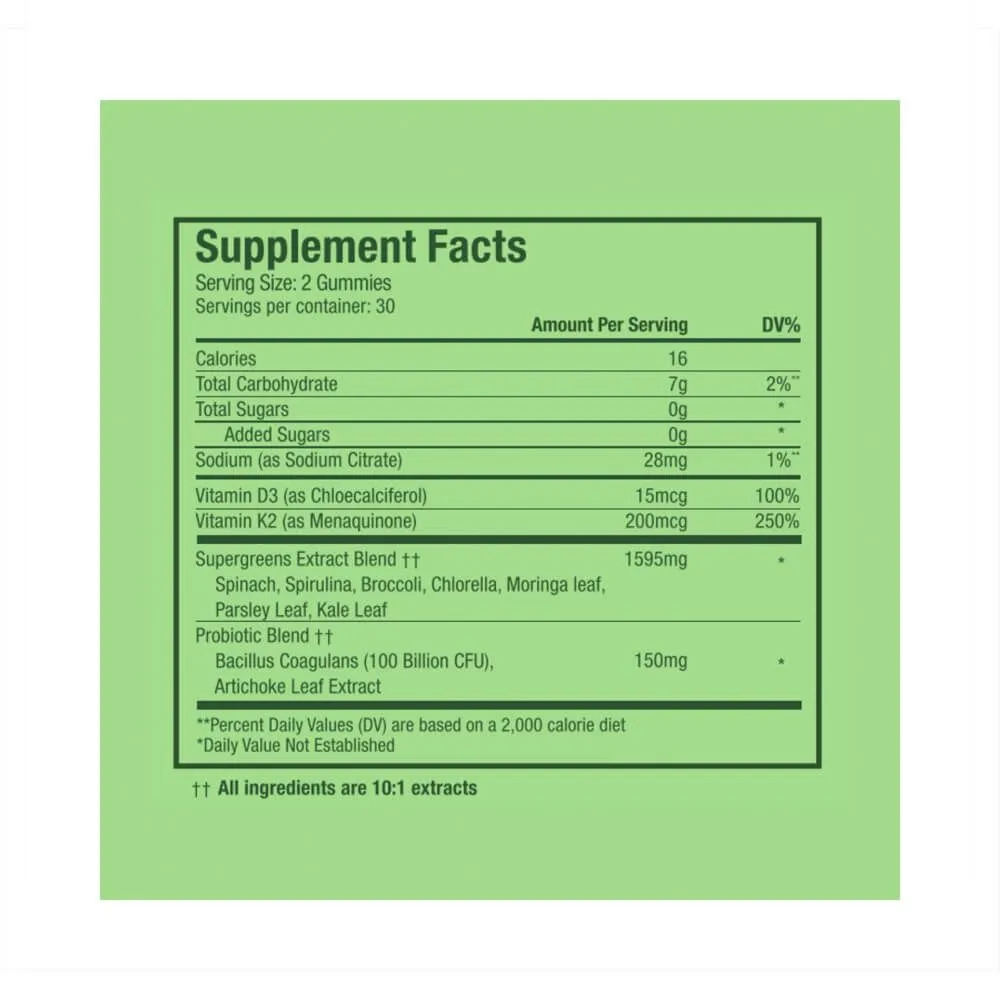 Plant People WonderGreens Veggie Gummies