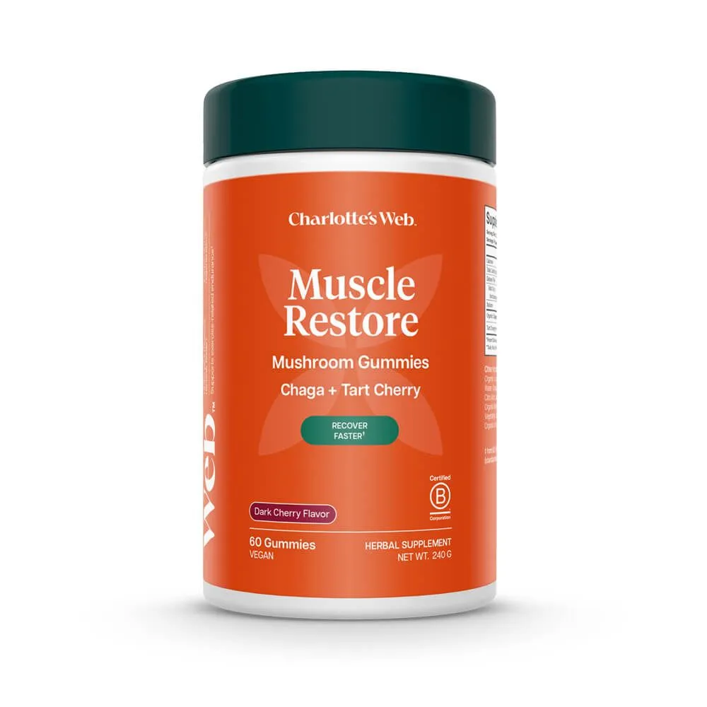 Charlotte's Web™ Chaga Muscle Restore Mushroom Gummies