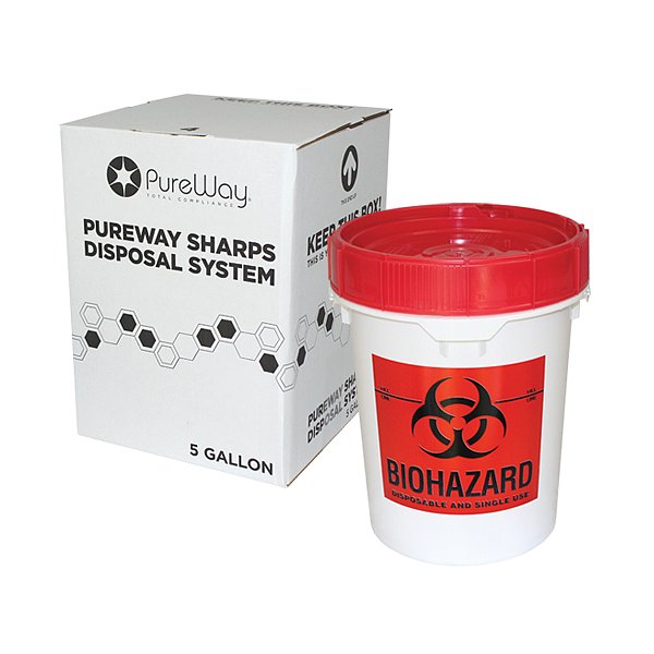Mail Away Collection Bin System, 5 Gallon (No Loose Sharps)